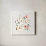 Blooming Delight VI White by Jenaya Jackson. Shown in a crisp white glass frame for a clean and minimalist style. Available as an archival giclee rolled canvas, fine art paper, or poster print. SKU 47631a.