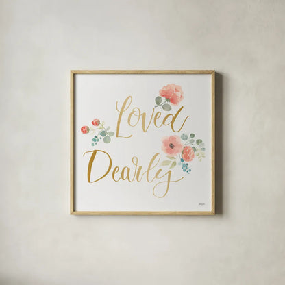 Blooming Delight VI White Loved by Jenaya Jackson. Shown in a natural wood glass frame for a timeless modern aesthetic. Available as an archival giclee rolled canvas, fine art paper, or poster print. SKU 52509a.