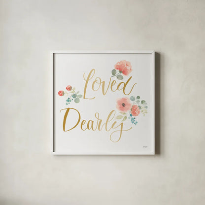 Blooming Delight VI White Loved by Jenaya Jackson. Shown in a crisp white glass frame for a clean and minimalist style. Available as an archival giclee rolled canvas, fine art paper, or poster print. SKU 52509a.