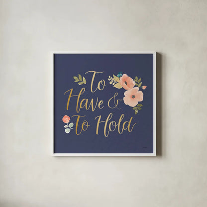 Blooming Delight VII Blue by Jenaya Jackson. Shown in a crisp white glass frame for a clean and minimalist style. Available as an archival giclee rolled canvas, fine art paper, or poster print. SKU 47625a.