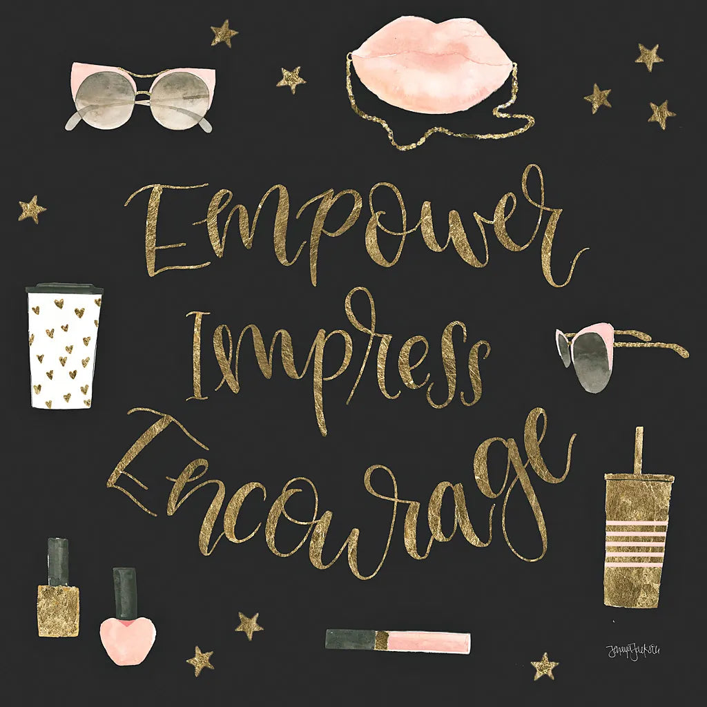 Boss Ladies V Black by Jenaya Jackson. SKU 42766a. Archival Giclee Fine art print for wall decor.