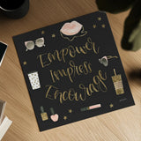 Boss Ladies V Black by Jenaya Jackson. Shown as a detailed flat fine art print, highlighting archival giclee quality. Available as an archival giclee rolled canvas, fine art paper, or poster print. SKU 42766a.