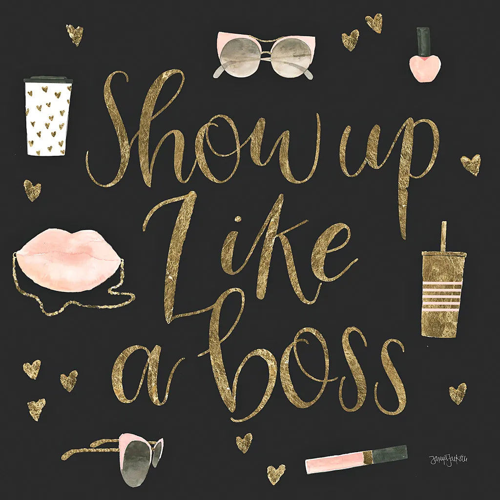 Boss Ladies VII Black by Jenaya Jackson. SKU 42768a. Archival Giclee Fine art print for wall decor.