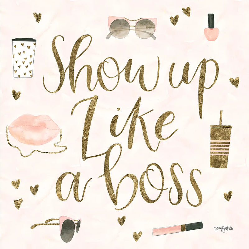 Boss Ladies VII Pink by Jenaya Jackson. SKU 42762a. Archival Giclee Fine art print for wall decor.