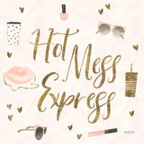Boss Ladies VII Pink Hot Mess by Jenaya Jackson. SKU 61254a. Archival Giclee Fine art print for wall decor.