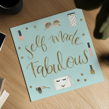 Boss Ladies VIII Mint by Jenaya Jackson. Shown as a detailed flat fine art print, highlighting archival giclee quality. Available as an archival giclee rolled canvas, fine art paper, or poster print. SKU 42901a.