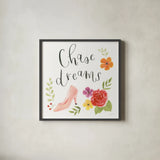Chase Dreams I Autumn by Jenaya Jackson. Shown in a sleek black glass frame for a contemporary gallery look. Available as an archival giclee rolled canvas, fine art paper, or poster print. SKU 59333a.