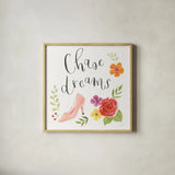 Chase Dreams I Autumn by Jenaya Jackson. Shown in a natural wood glass frame for a timeless modern aesthetic. Available as an archival giclee rolled canvas, fine art paper, or poster print. SKU 59333a.