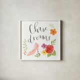 Chase Dreams I Autumn by Jenaya Jackson. Shown in a crisp white glass frame for a clean and minimalist style. Available as an archival giclee rolled canvas, fine art paper, or poster print. SKU 59333a.