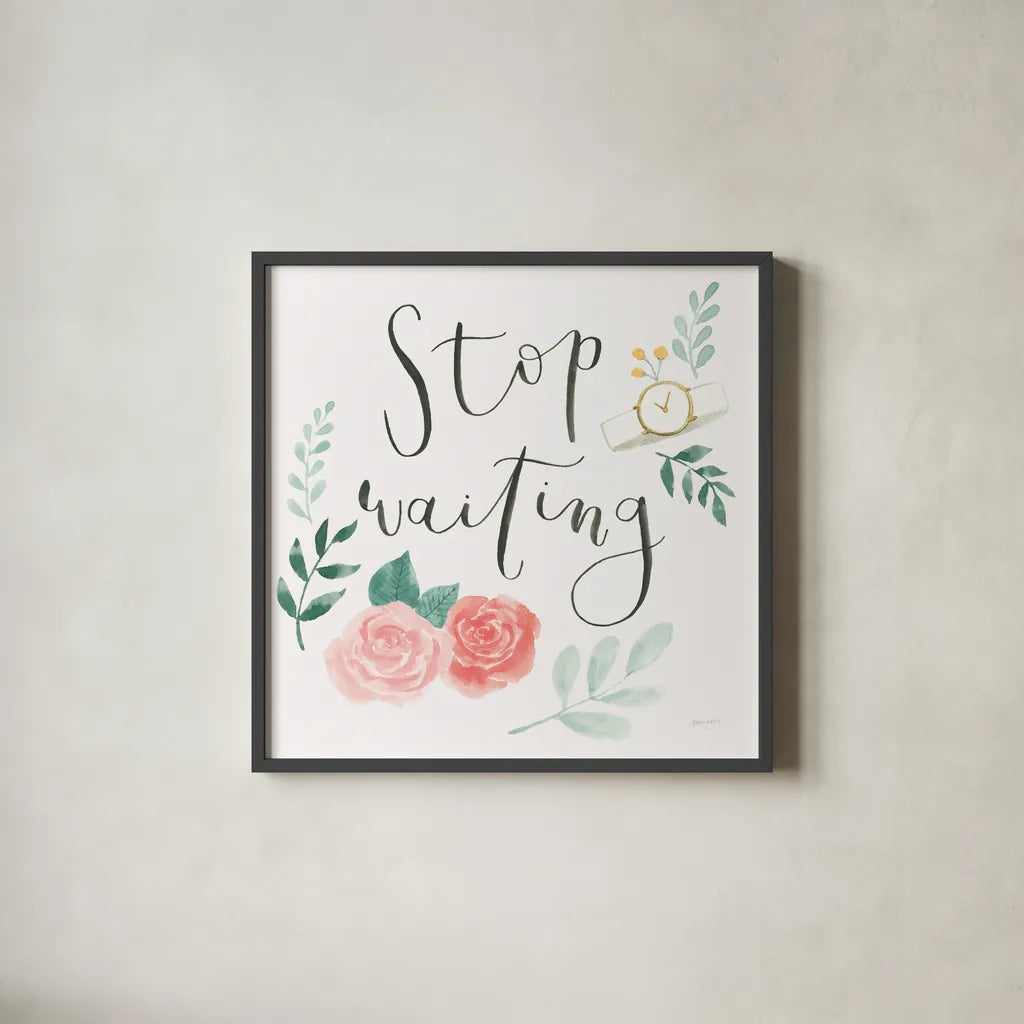 Chase Dreams II by Jenaya Jackson. Shown in a sleek black glass frame for a contemporary gallery look. Available as an archival giclee rolled canvas, fine art paper, or poster print. SKU 56187a.