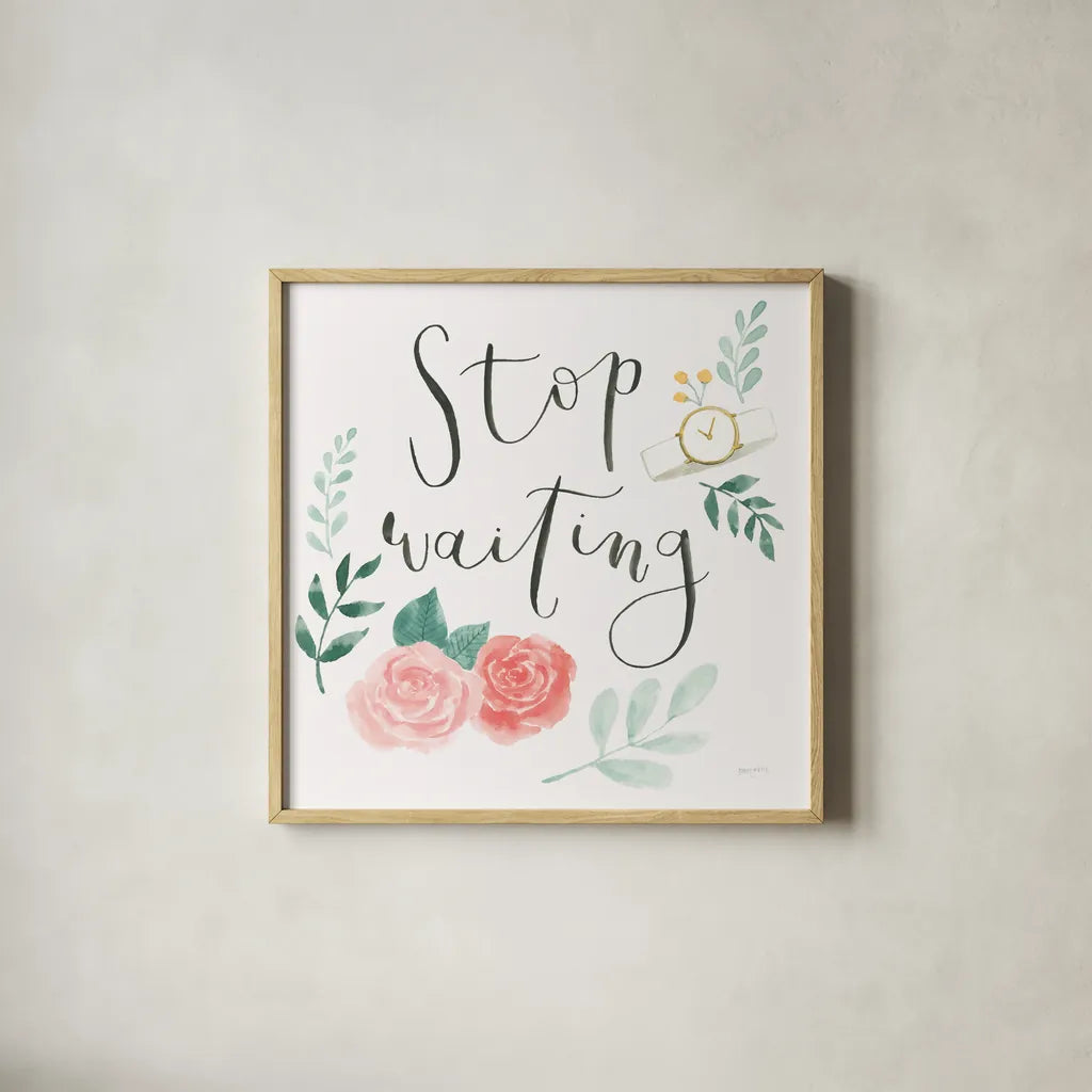 Chase Dreams II by Jenaya Jackson. Shown in a natural wood glass frame for a timeless modern aesthetic. Available as an archival giclee rolled canvas, fine art paper, or poster print. SKU 56187a.