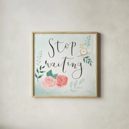 Chase Dreams II Green by Jenaya Jackson. Shown in a natural wood glass frame for a timeless modern aesthetic. Available as an archival giclee rolled canvas, fine art paper, or poster print. SKU 56191a.