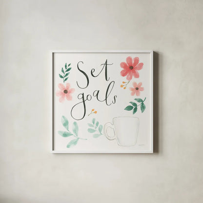 Chase Dreams III by Jenaya Jackson. Shown in a crisp white glass frame for a clean and minimalist style. Available as an archival giclee rolled canvas, fine art paper, or poster print. SKU 56188a.