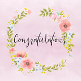 Cottage Nostalgia II Congratulations by Jenaya Jackson. SKU 78020a. Archival Giclee Fine art print for wall decor.