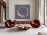 Cottage Nostalgia III by Jenaya Jackson. Shown as extra-large giant wall art in a modern living room. Available as an archival giclee rolled canvas, fine art paper, or poster print. SKU 71476a.