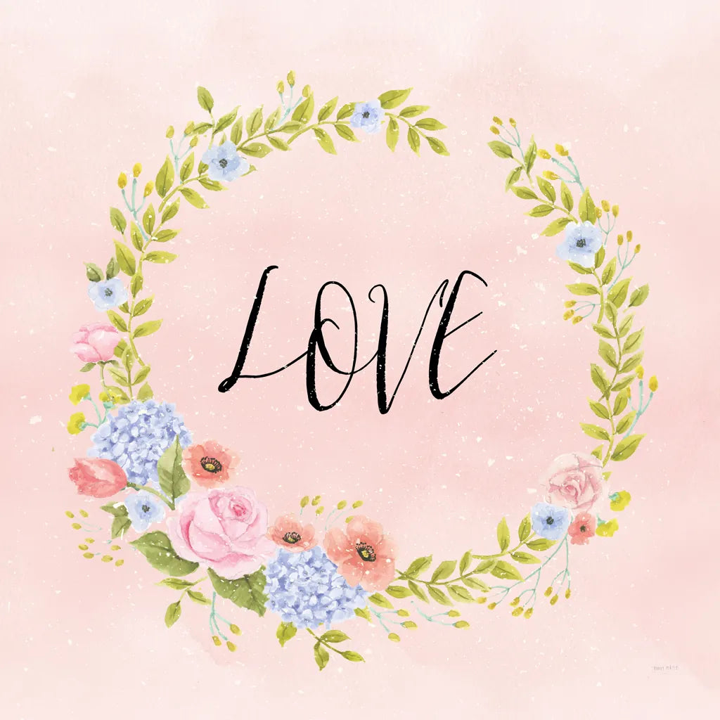 Cottage Nostalgia III Love by Jenaya Jackson. SKU 78021a. Archival Giclee Fine art print for wall decor.