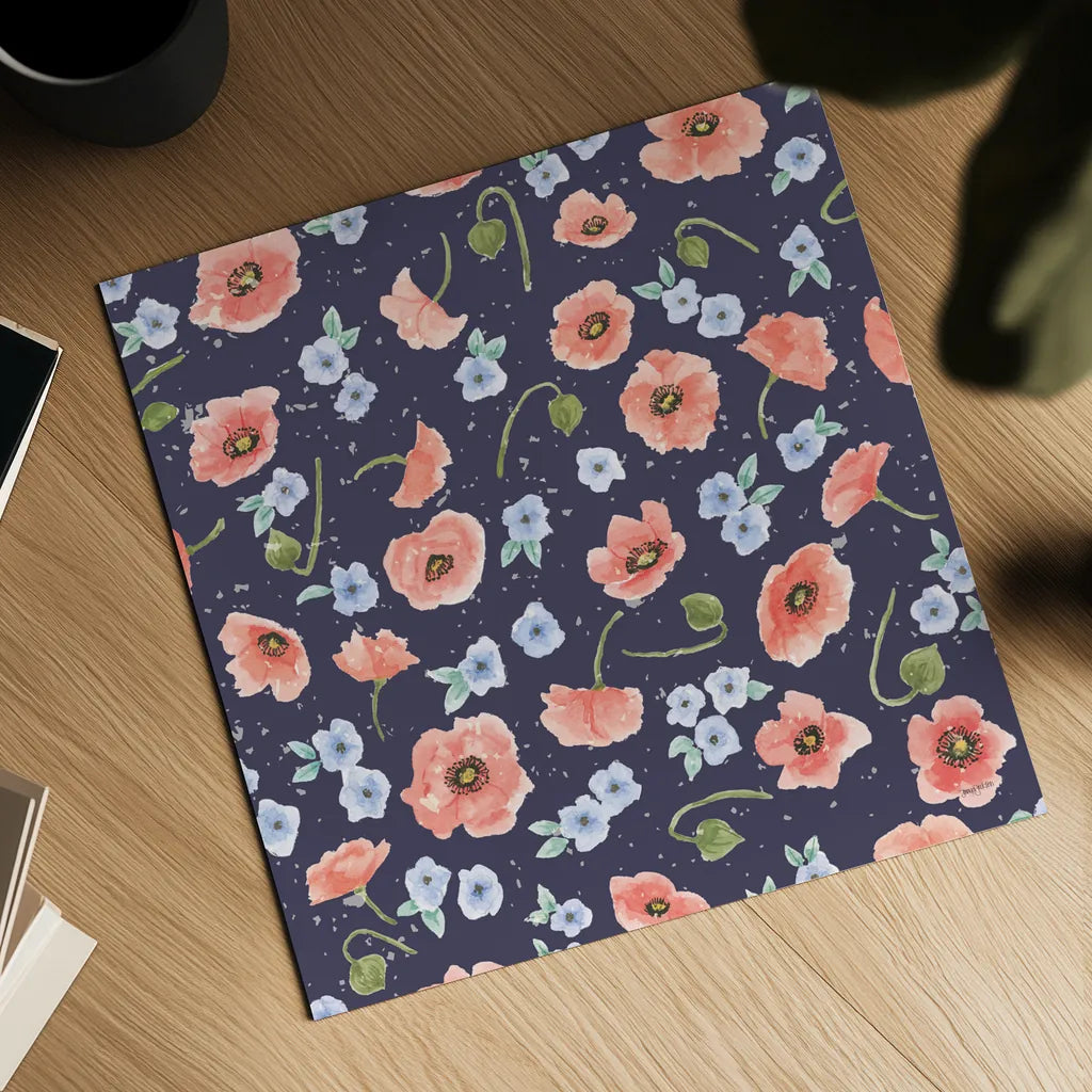 Cottage Nostalgia Pattern Master by Jenaya Jackson. Shown as a detailed flat fine art print, highlighting archival giclee quality. Available as an archival giclee rolled canvas, fine art paper, or poster print. SKU 71477a.