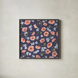 Cottage Nostalgia Pattern Master by Jenaya Jackson. Shown in a sleek black glass frame for a contemporary gallery look. Available as an archival giclee rolled canvas, fine art paper, or poster print. SKU 71477a.