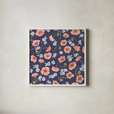 Cottage Nostalgia Pattern Master by Jenaya Jackson. Shown in a crisp white glass frame for a clean and minimalist style. Available as an archival giclee rolled canvas, fine art paper, or poster print. SKU 71477a.