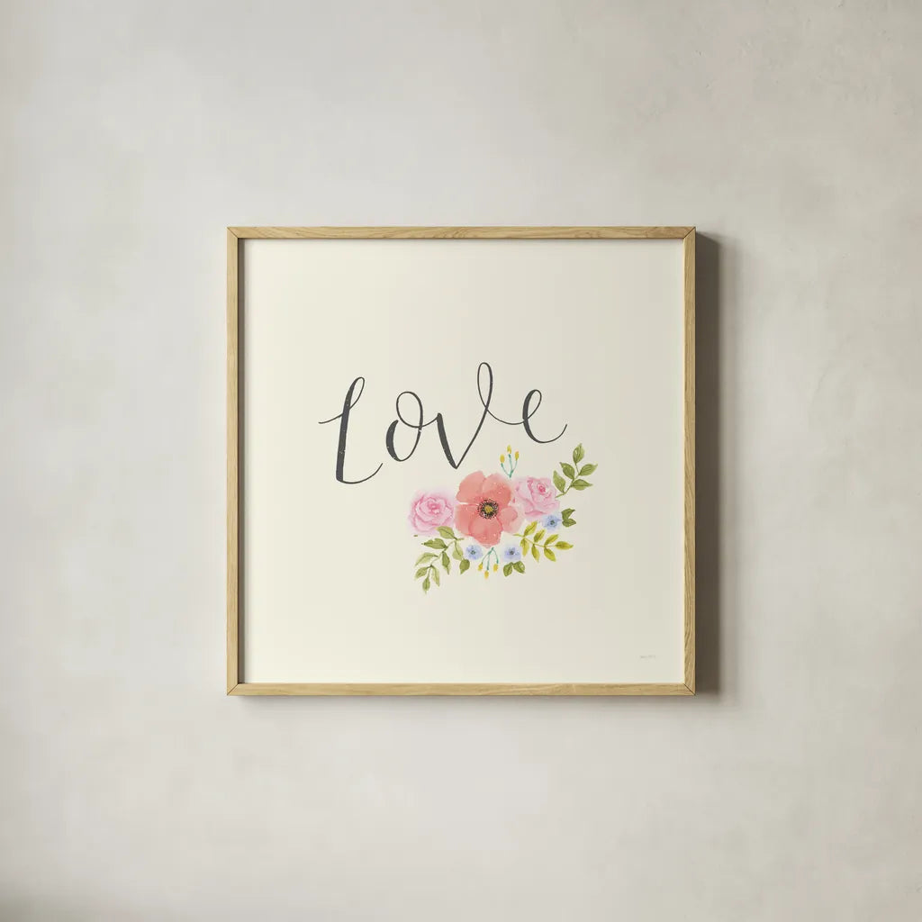 Cottage Nostalgia VII by Jenaya Jackson. Shown in a natural wood glass frame for a timeless modern aesthetic. Available as an archival giclee rolled canvas, fine art paper, or poster print. SKU 68536a.