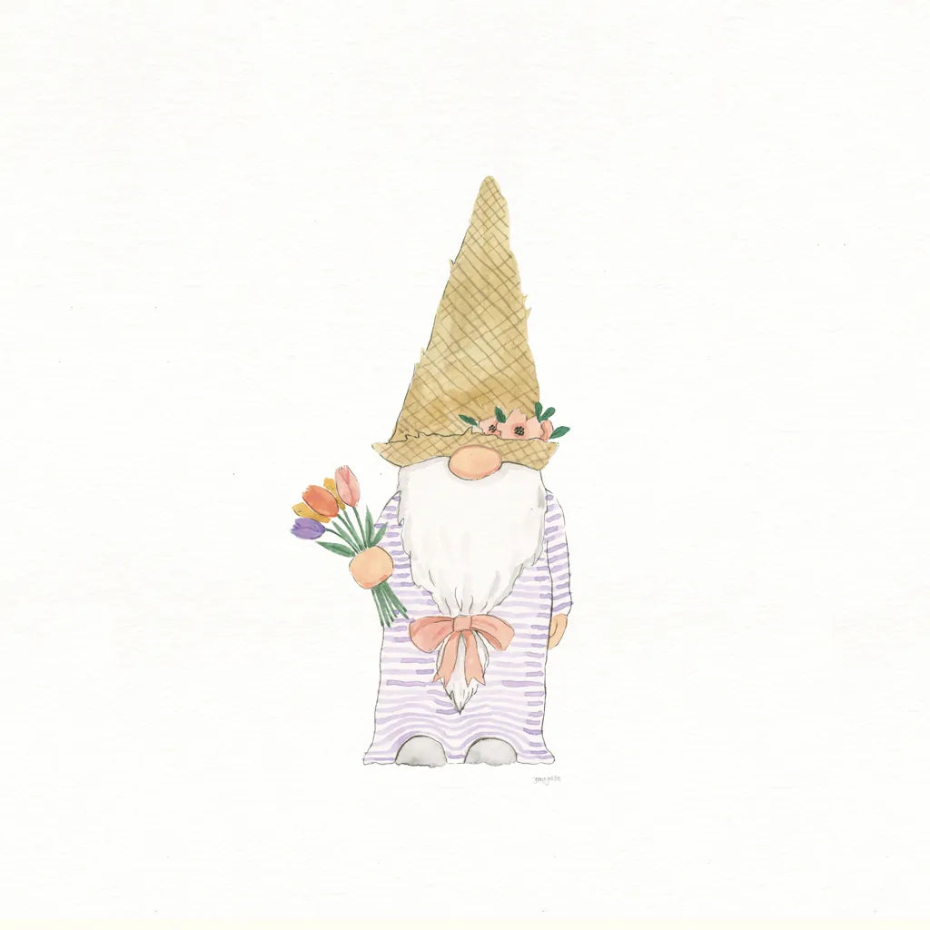Easter Gnomes III by Jenaya Jackson. SKU 73264a. Archival Giclee Fine art print for wall decor.