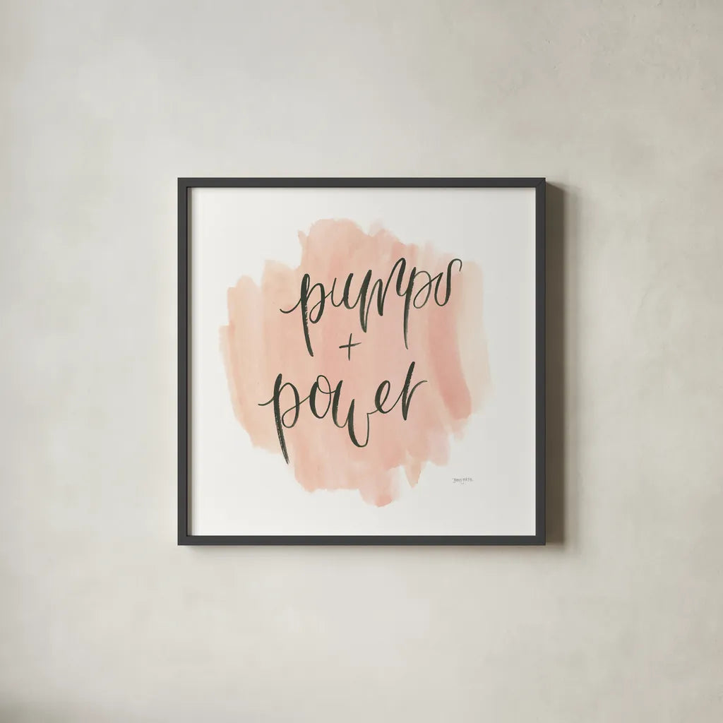 Girl Boss I by Jenaya Jackson. Shown in a sleek black glass frame for a contemporary gallery look. Available as an archival giclee rolled canvas, fine art paper, or poster print. SKU 77094a.