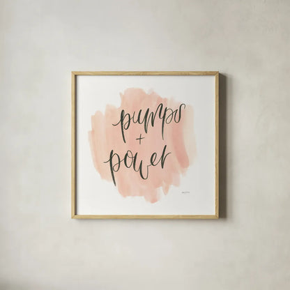 Girl Boss I by Jenaya Jackson. Shown in a natural wood glass frame for a timeless modern aesthetic. Available as an archival giclee rolled canvas, fine art paper, or poster print. SKU 77094a.