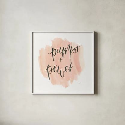 Girl Boss I by Jenaya Jackson. Shown in a crisp white glass frame for a clean and minimalist style. Available as an archival giclee rolled canvas, fine art paper, or poster print. SKU 77094a.