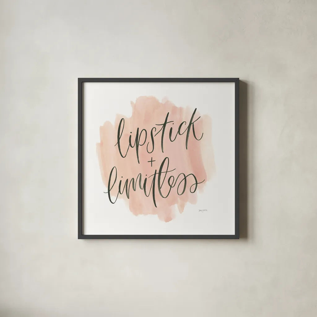 Girl Boss II by Jenaya Jackson. Shown in a sleek black glass frame for a contemporary gallery look. Available as an archival giclee rolled canvas, fine art paper, or poster print. SKU 77095a.