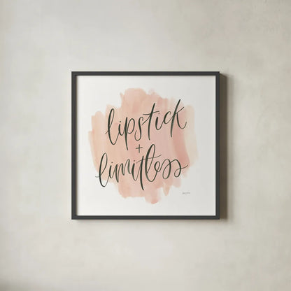 Girl Boss II by Jenaya Jackson. Shown in a sleek black glass frame for a contemporary gallery look. Available as an archival giclee rolled canvas, fine art paper, or poster print. SKU 77095a.