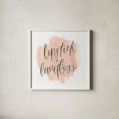 Girl Boss II by Jenaya Jackson. Shown in a crisp white glass frame for a clean and minimalist style. Available as an archival giclee rolled canvas, fine art paper, or poster print. SKU 77095a.