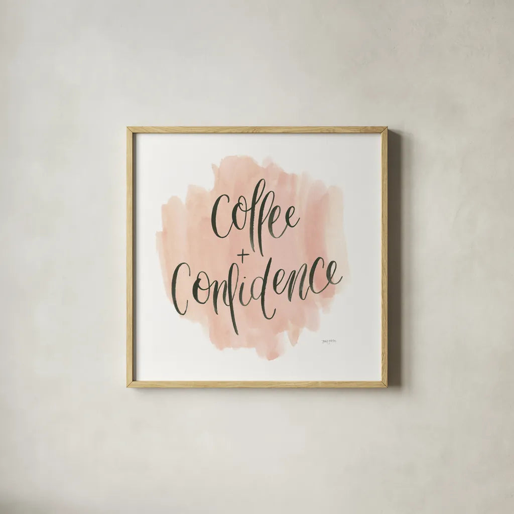 Girl Boss III by Jenaya Jackson. Shown in a natural wood glass frame for a timeless modern aesthetic. Available as an archival giclee rolled canvas, fine art paper, or poster print. SKU 77096a.