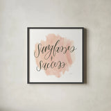 Girl Boss IV by Jenaya Jackson. Shown in a sleek black glass frame for a contemporary gallery look. Available as an archival giclee rolled canvas, fine art paper, or poster print. SKU 77097a.