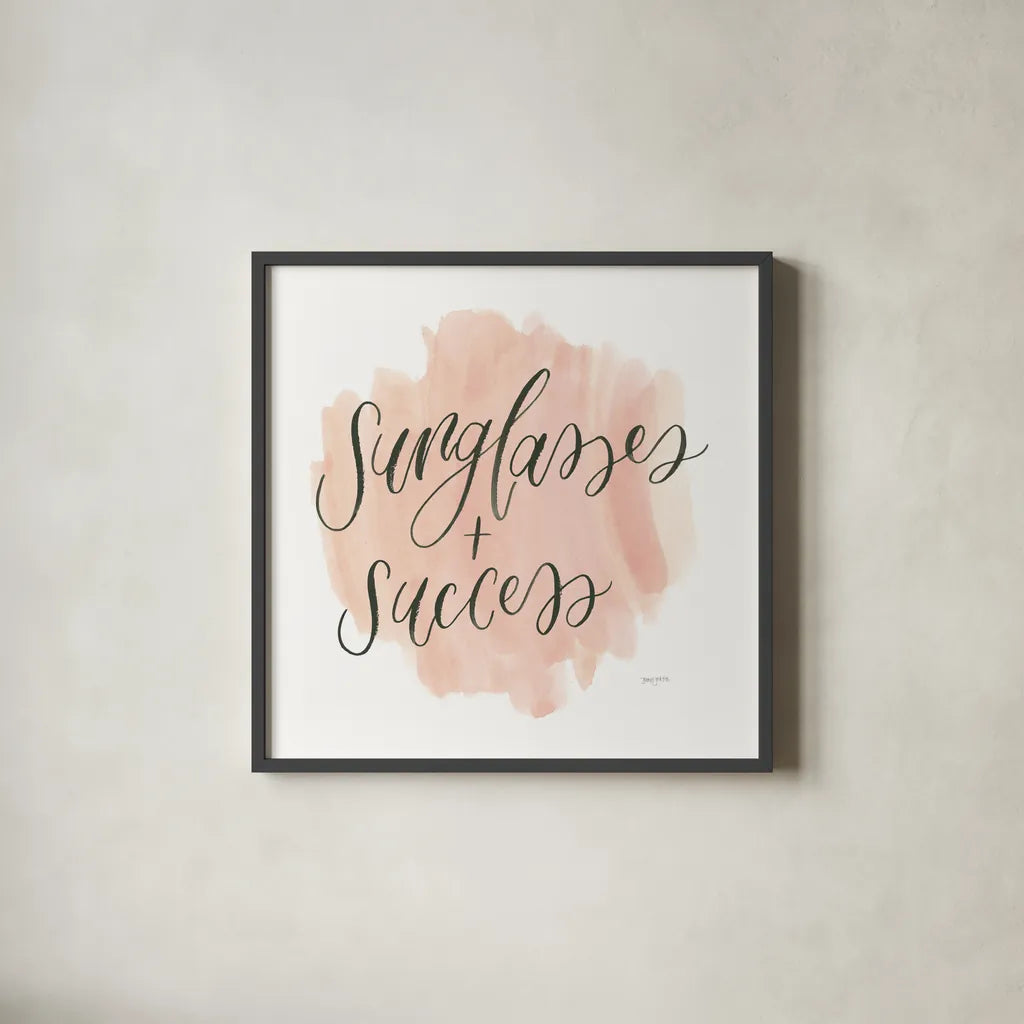 Girl Boss IV by Jenaya Jackson. Shown in a sleek black glass frame for a contemporary gallery look. Available as an archival giclee rolled canvas, fine art paper, or poster print. SKU 77097a.