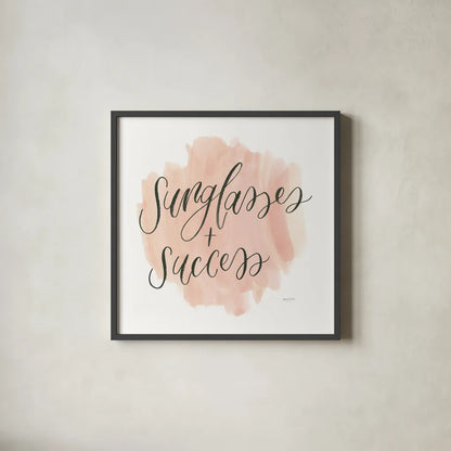 Girl Boss IV by Jenaya Jackson. Shown in a sleek black glass frame for a contemporary gallery look. Available as an archival giclee rolled canvas, fine art paper, or poster print. SKU 77097a.