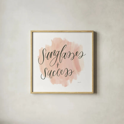 Girl Boss IV by Jenaya Jackson. Shown in a natural wood glass frame for a timeless modern aesthetic. Available as an archival giclee rolled canvas, fine art paper, or poster print. SKU 77097a.