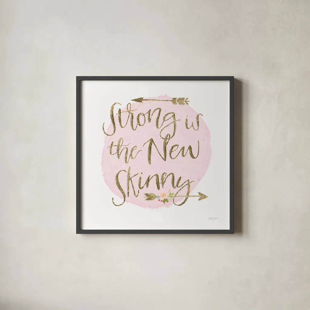 Girl Power I by Jenaya Jackson. Shown in a sleek black glass frame for a contemporary gallery look. Available as an archival giclee rolled canvas, fine art paper, or poster print. SKU 34604a.