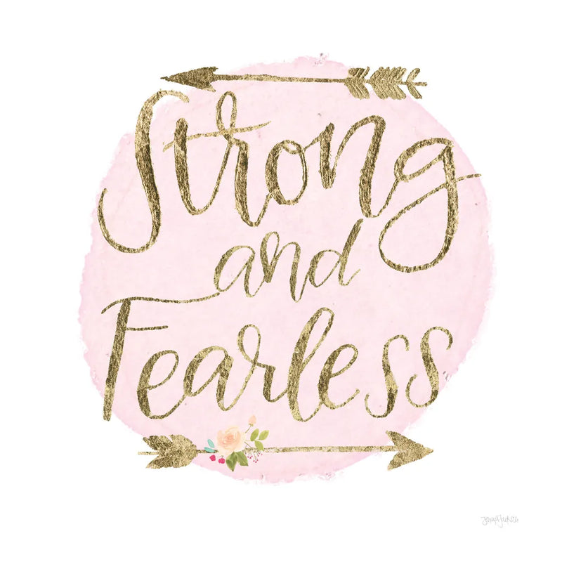 Girl Power I Strong and Fearless by Jenaya Jackson. SKU 37493a. Archival Giclee Fine art print for wall decor.