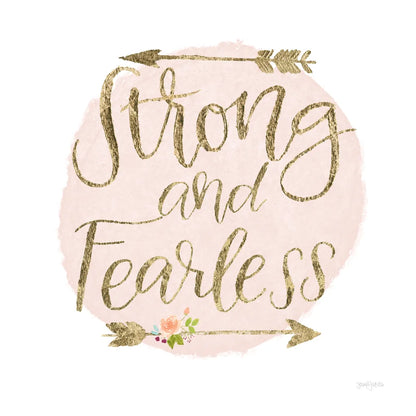 Girl Power I Strong and Fearless Bright by Jenaya Jackson. SKU 42882a. Archival Giclee Fine art print for wall decor.