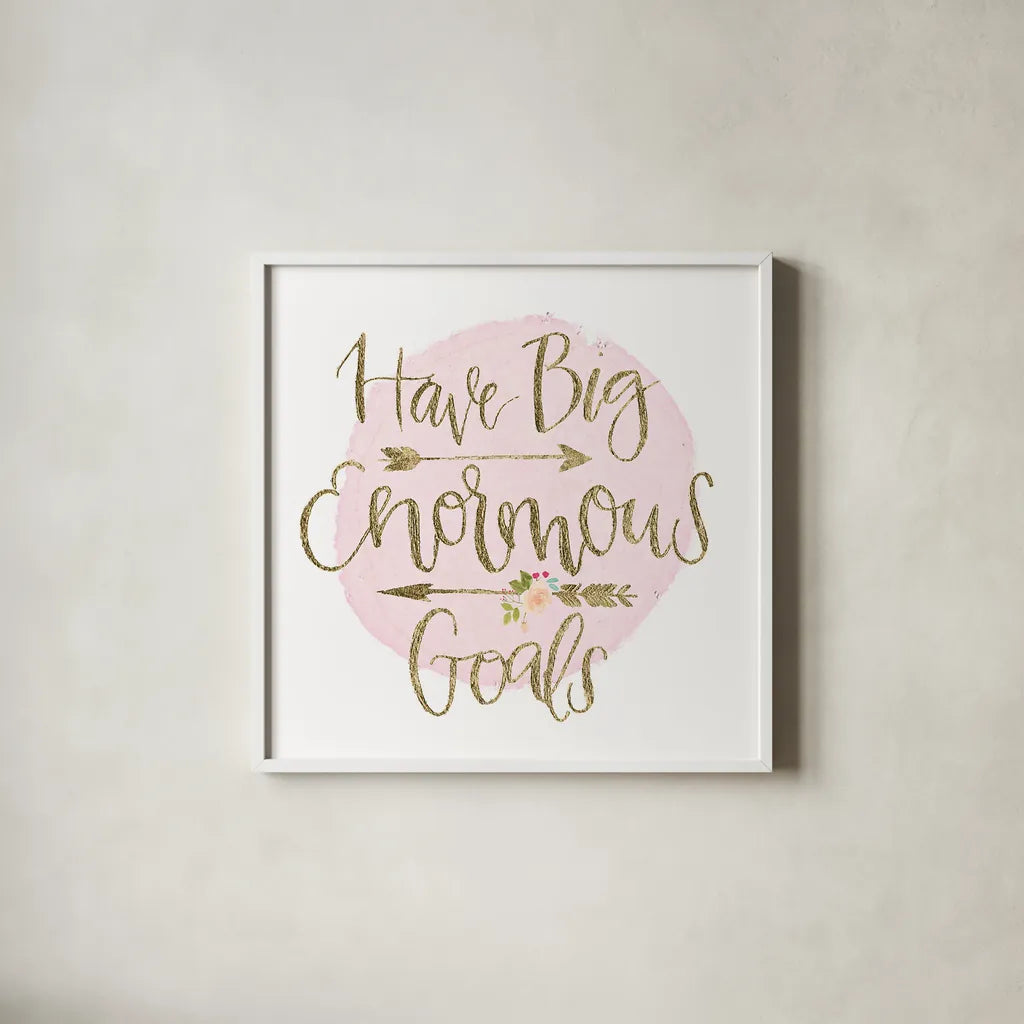 Girl Power II by Jenaya Jackson. Shown in a crisp white glass frame for a clean and minimalist style. Available as an archival giclee rolled canvas, fine art paper, or poster print. SKU 34605a.