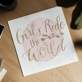 Girl Power III by Jenaya Jackson. Shown as a detailed flat fine art print, highlighting archival giclee quality. Available as an archival giclee rolled canvas, fine art paper, or poster print. SKU 34606a.