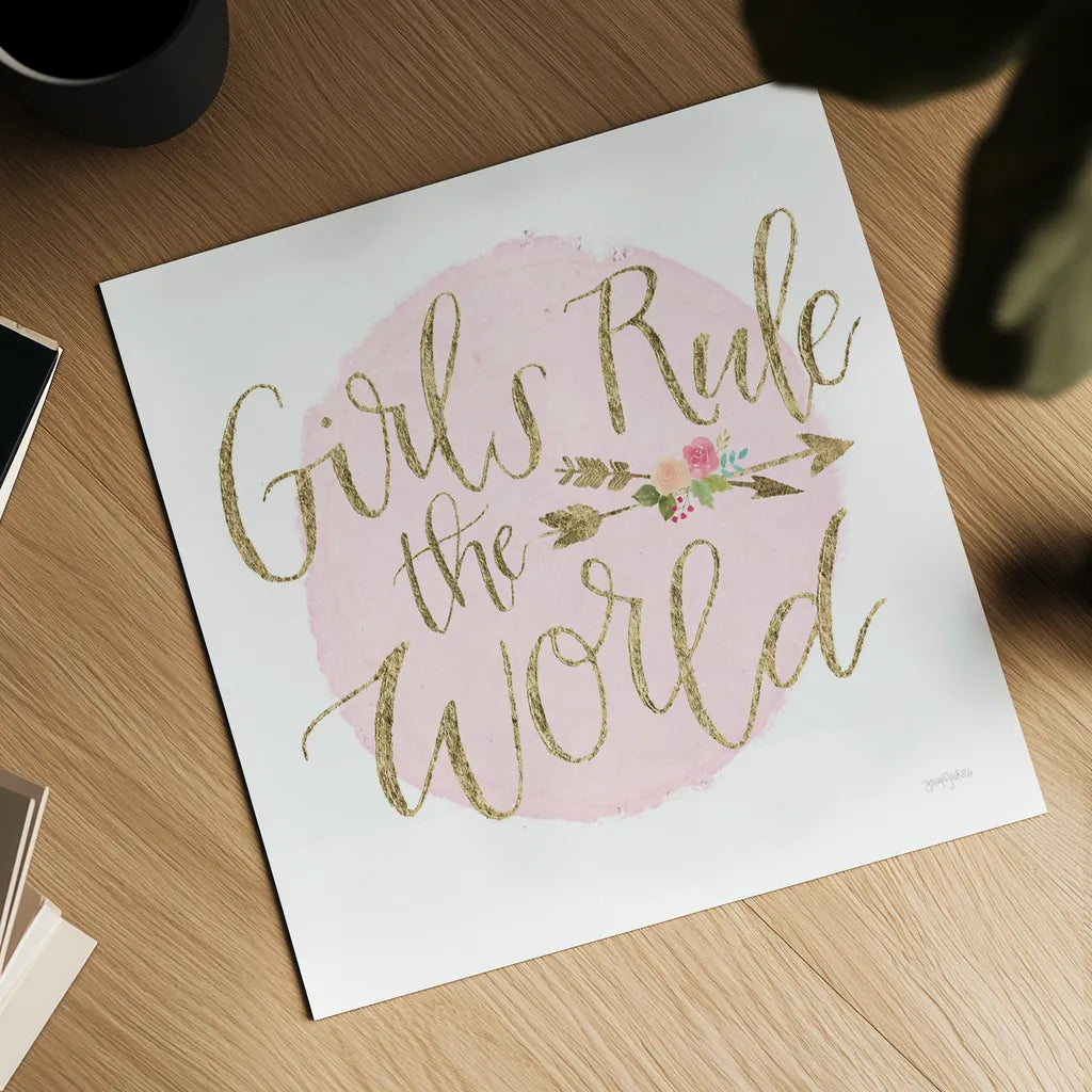 Girl Power III by Jenaya Jackson. Shown as a detailed flat fine art print, highlighting archival giclee quality. Available as an archival giclee rolled canvas, fine art paper, or poster print. SKU 34606a.