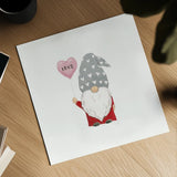 Gnomes in Love II by Jenaya Jackson. Shown as a detailed flat fine art print, highlighting archival giclee quality. Available as an archival giclee rolled canvas, fine art paper, or poster print. SKU 71277a.