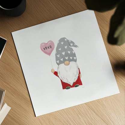 Gnomes in Love II by Jenaya Jackson. Shown as a detailed flat fine art print, highlighting archival giclee quality. Available as an archival giclee rolled canvas, fine art paper, or poster print. SKU 71277a.