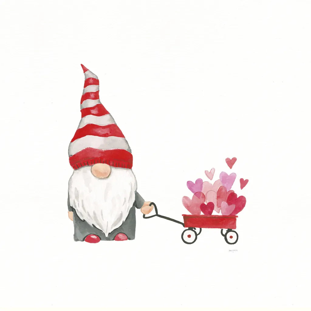 Gnomes in Love III by Jenaya Jackson. SKU 71278a. Archival Giclee Fine art print for wall decor.