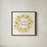 Hello Pumpkin III by Jenaya Jackson. Shown in a sleek black glass frame for a contemporary gallery look. Available as an archival giclee rolled canvas, fine art paper, or poster print. SKU 76992a.