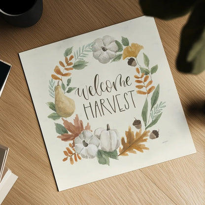 Hello Pumpkin IV by Jenaya Jackson. Shown as a detailed flat fine art print, highlighting archival giclee quality. Available as an archival giclee rolled canvas, fine art paper, or poster print. SKU 76993a.