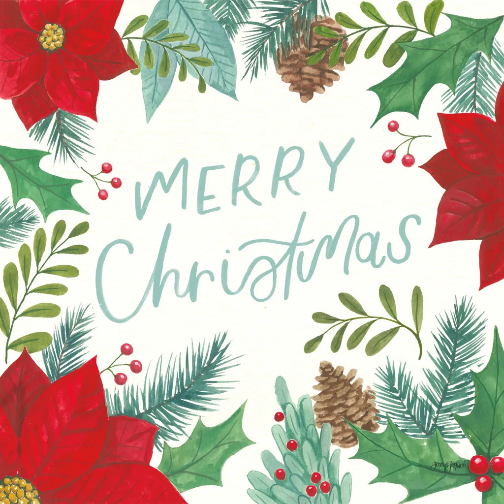 Holly and Pine I by Jenaya Jackson. SKU 86601a. Archival Giclee Fine art print for wall decor.