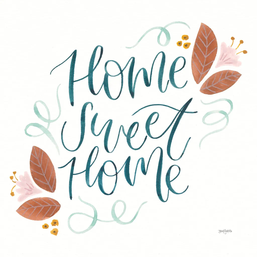 Home Sweet Home I by Jenaya Jackson. SKU 62724a. Archival Giclee Fine art print for wall decor.