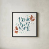 Home Sweet Home I by Jenaya Jackson. Shown in a sleek black glass frame for a contemporary gallery look. Available as an archival giclee rolled canvas, fine art paper, or poster print. SKU 62724a.
